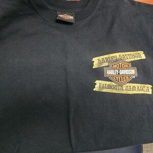 Harley-Davidson Black Tee with Gold Accents